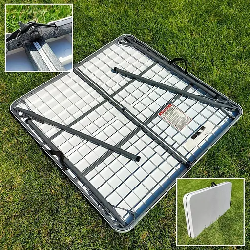 Набор мебели складной Стол и 4 стула с сумкой белый SW-00001540 - фото 10