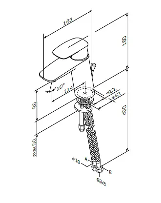 Змішувач для умивальника AM.PM Spirit V 2.1 F71A02100 Хром - фото 6