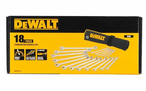 Набор ключей DeWalt комбинированных 18 шт (DWMT19237-1) - фото 2