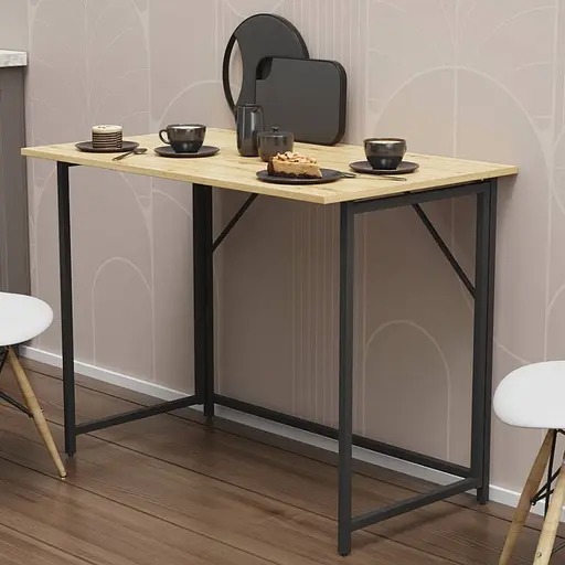 Стіл розкладний Моріс Ferrum-decor 750x1000x600 Чорний метал ДСП Дуб Артізан 16 мм (FRD-104674) - фото 13