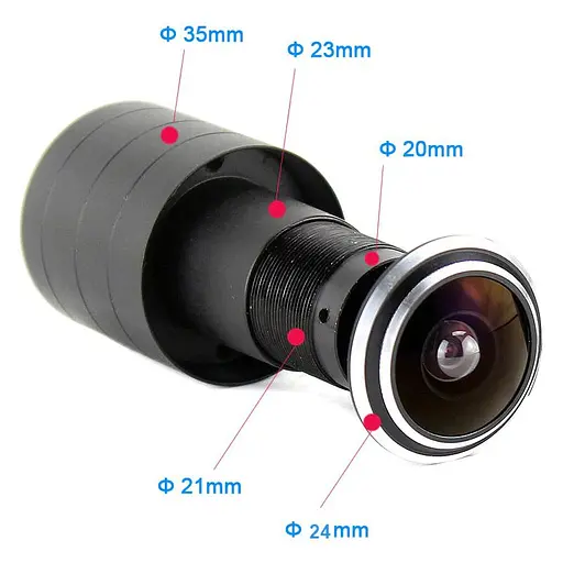 Камера в око двері високої якості відео SMTKEY SAH200-D, 2 Мп, FullHD 1080P, AHD стандарт (100391) - фото 5