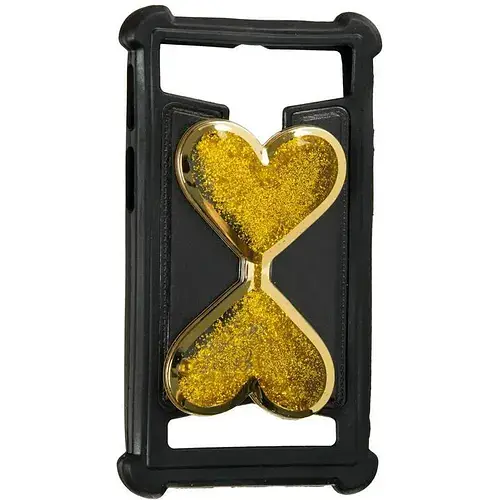 Чехол-накладка универсальный для смартфонов 5.5 дюйма с песочными часами - фото 3