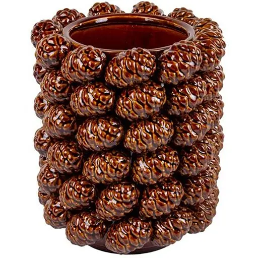Ваза Lefard Шишки коричневые 20х20х26 см (626-002)