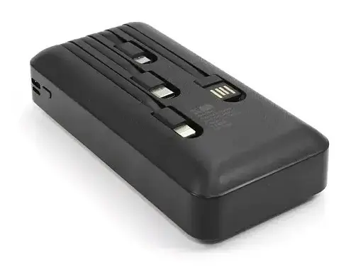 Портативное зарядное устройство для Power Bank King Power KP-27 20000 mAh 4 в 1 Черный - фото 3