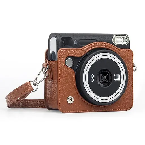 Чехол для фотоаппарата Fujifilm Instax Square SQ40 коричневый - фото 4