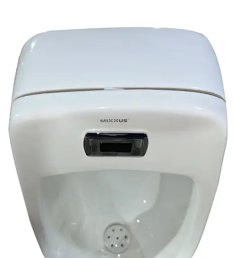 Пісуар підвісний Mixxus Premium Bevel-1001 390x395x795 мм з ІЧ-датчиком автоматичного змиву MP6661, Білий - фото 7
