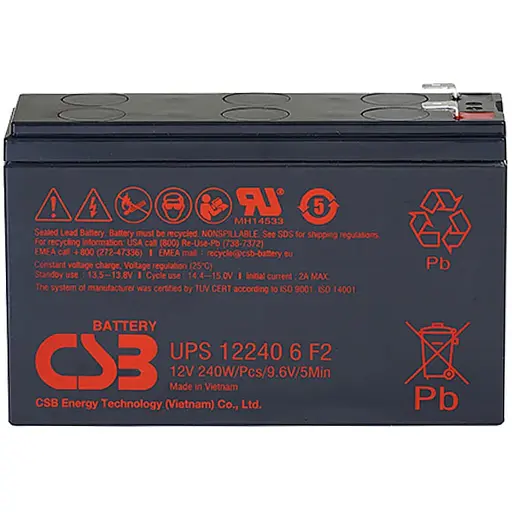 Аккумуляторная батарея CSB UPS122406, 12V 5Ah (151х51х94мм), 1.52 кг Q12