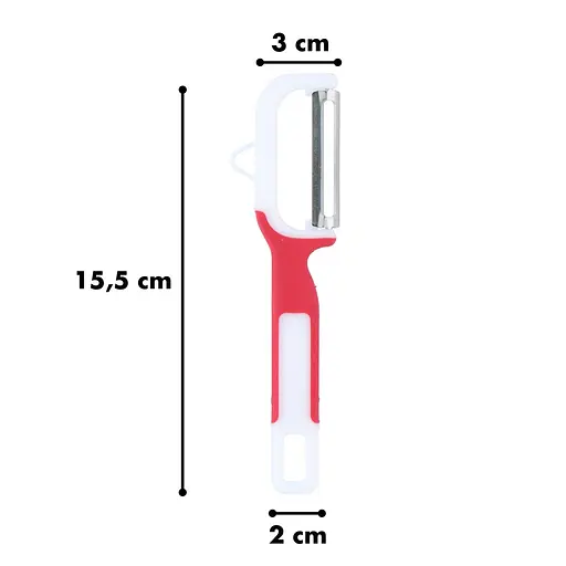Набор ножей-экономок для чистки овощей 2 шт. в наборе, Kitchen Master Красный 84243 - фото 5