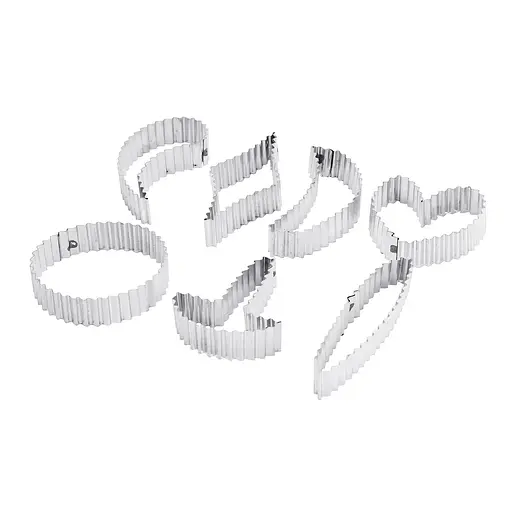 Высечки вырубки для печенья рифленые металлические 7 шт., Kitchen Master 83237 - фото 1