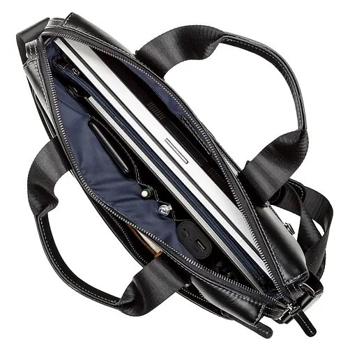 Чоловіча шкіряна сумка SHVIGEL 34х26х6,5 см sum0012488 - фото 5