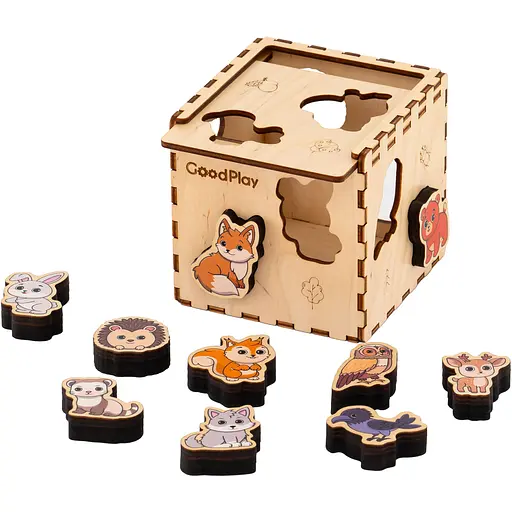 Кубик-сортер GoodPlay Лісові звірята (CUB-4-008) - фото 3