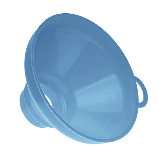 Воронка (лейка) Ø 15,5 см пластиковая с широким горлом на банку, Kitchette Голубой 85153 - фото 1