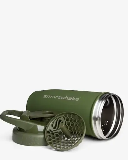 Шейкер спортивний SmartShake металевий Reforce Stainless Steel 30oz/900 мл Army Green (11153001) - фото 3