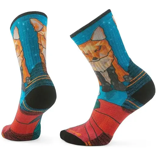 Шкарпетки Smartwool Women's Hike Targeted Cushion Geo Fox Printt Crew Capri M Smart Wool (1033-SW SW002687.810-M)
