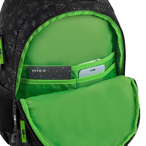 Рюкзак GoPack Education 175M-7 Never Give Up Черно-зеленый (GO26-175M-7) - фото 12