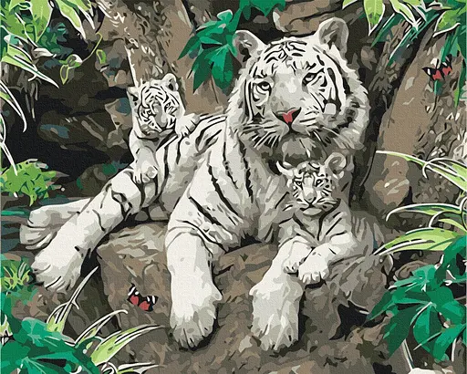 Картина за номерами на підрамнику Brushme Сім'я господарів