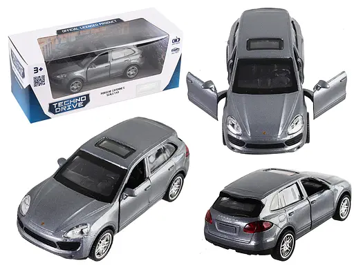 Автомодель PORSCHE CAYENNE S, серебристо-серый