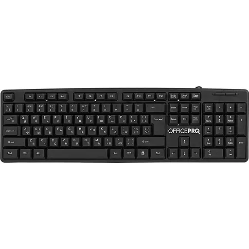 Клавіатура OfficePro SK166 USB Black (SK166) - фото 1