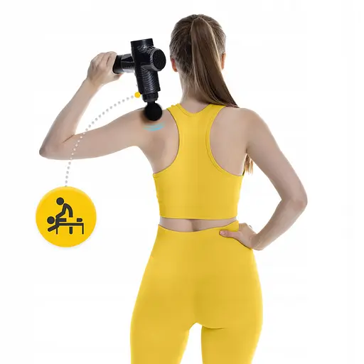 Ручной перкуссионный массажер 4FIZJO Massage Gun Ultra Cool Edition 100 Вт (массажный пистолет) MG05 (P-5905973401470) - фото 16