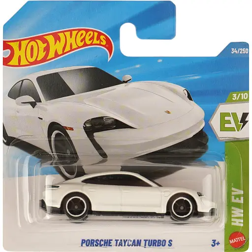 Базова машинка Hot Wheels HW EV Porsche Taycan Turbo S біла (5785) JJJ05-N52 - фото 1
