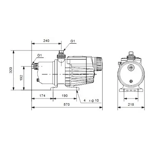 Поверхневий насос Grundfos MQ3-45 (96515415) - фото 4