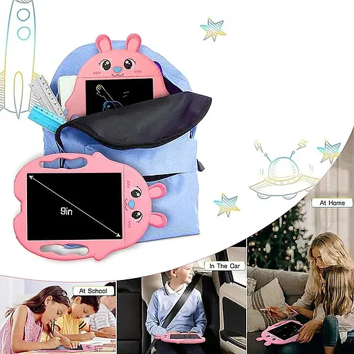 Планшет для малювання DK Kids Pad 9" Color Mouse Pink [115853] - фото 5