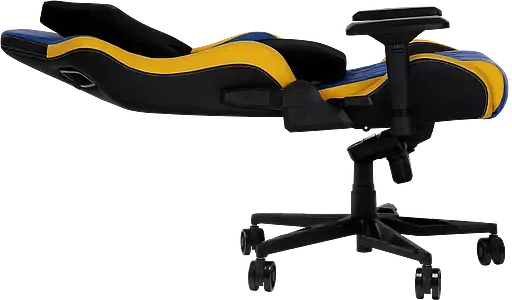Геймерское кресло GT Racer синее с желтым (X-0724 Blue/Yellow) - фото 6