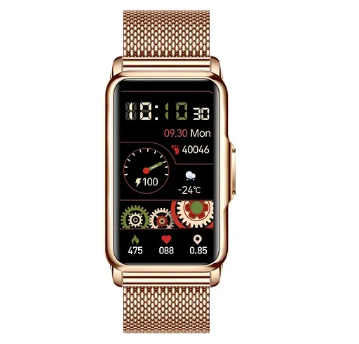 Часы Smart Mioband Nano+ Gold, 2 ремешка - фото 12