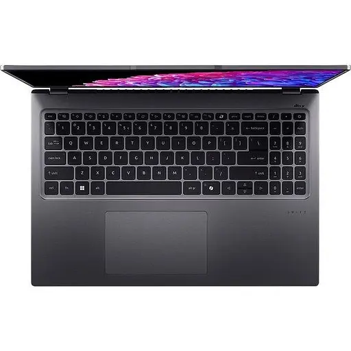 Ноутбук ACER Swift Go 16 SFG16-72-51X3 (NX.KYAEX.002), Intel Core Ultra 5 125U до 4,3 ГГц, 16" WUXGA, 16 ГБ, SSD 512 ГБ, Intel Graphics, Free DOS, стальной серый - фото 3