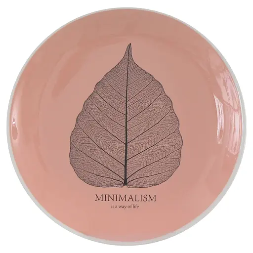 Тарілка десертна Limited Edition Minimalism, кораловий, 17,5 см (6583561)