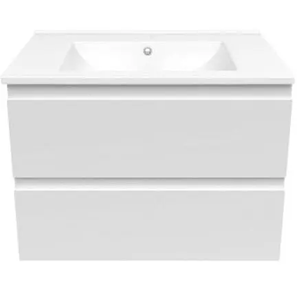 Тумба підвісна Volle Leon 2.0 з умивальником 60 см Білий 1915.306101 Білий - фото 1