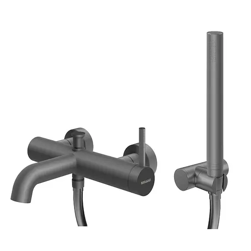 Змішувач для ванни Kohlman Axel graphite настінний KPL-QW110AG Графит - фото 1