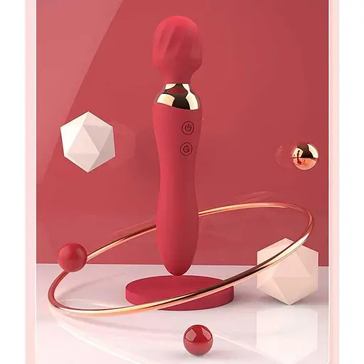 Двусторонний вибратор 'Night Stories' с USB-зарядкой Красный - фото 2