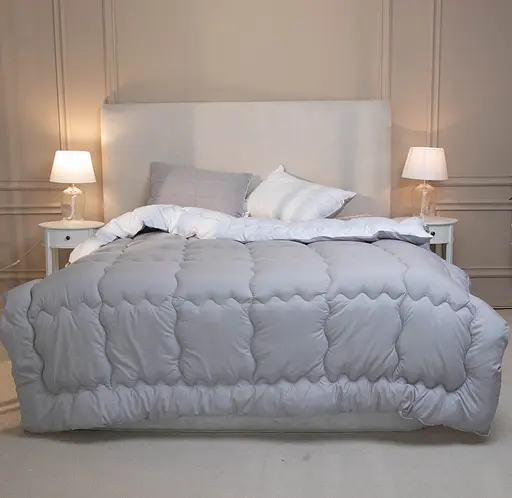 Одеяло силиконовое Руно зимнее 140х205 см Grey White 321.52_Grey White - фото 3