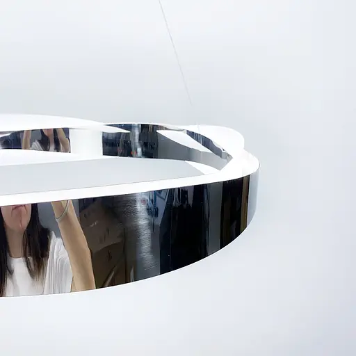 Світлодіодна дизайнерська люстра у хромі Line.F J 220 SL - фото 3