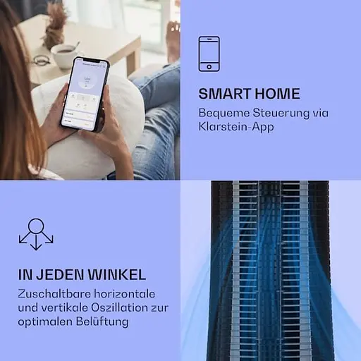 Охолоджувач повітря Klarstein Skyscraper Ice Smart 4-в-1 (10040205) - фото 4