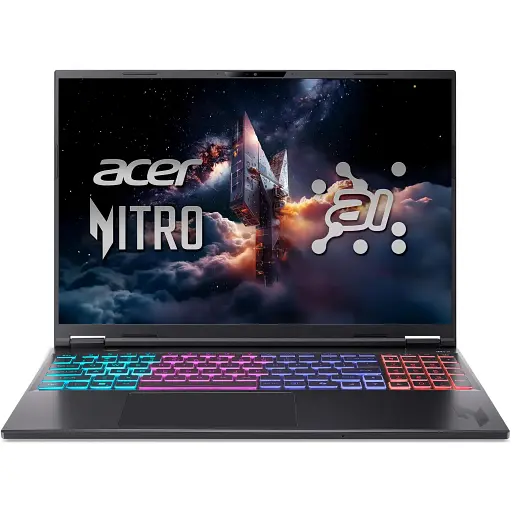 Ноутбук Acer Nitro 16S AN16S-61 16" WQXGA IPS AMD R7-350 32GB F1TB NVD5070Ti-12 Lin чорний - фото 1
