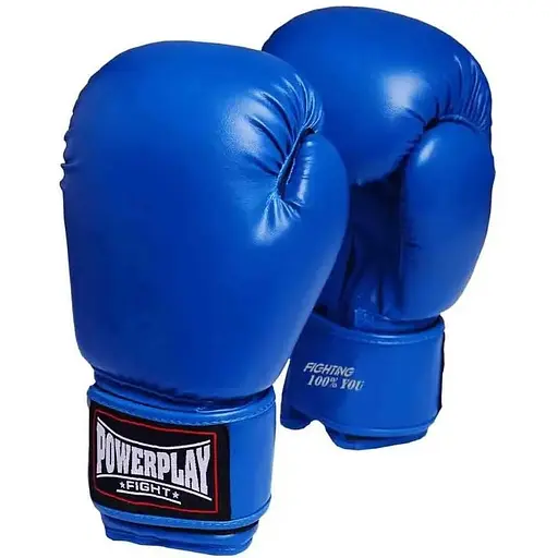 Рукавиці боксерські Power Play PP 3004, Blue - 10 унцій