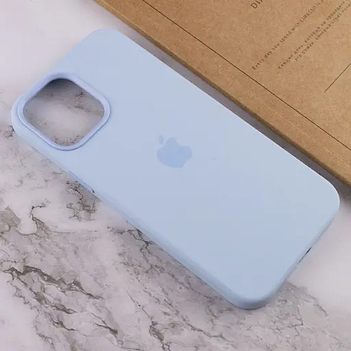 Чохол Silicone case AAA with Magsafe and Animation для Apple iPhone 12 Pro Max 6.7 Блакитний/Cloud Blue - фото 7