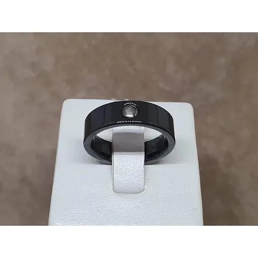 Срібне кільце Aurora з керамікою. С1142Ч 18 - фото 4