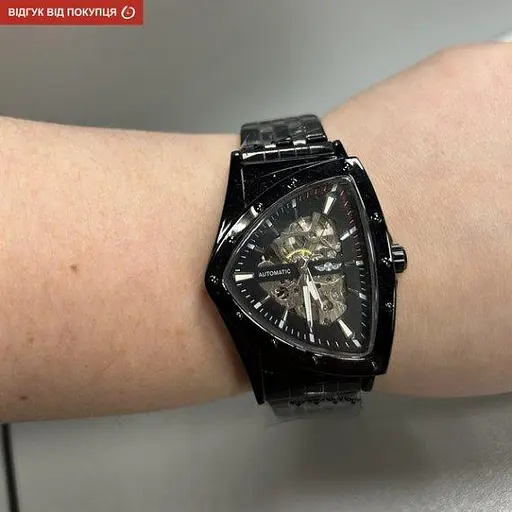 Часы мужские наручные Winner Future (Черные) - фото 7