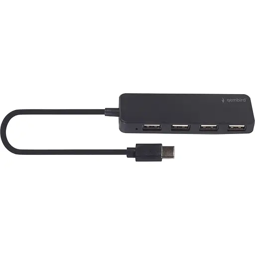 USB-хаб Gembird Type-C на 4 порта USB 2.0 UHB-CM-U2P4-01 (UHB-CM-U2P4-01) - фото 1