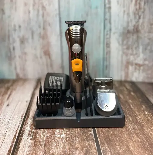Мужской набор для стрижки и бритья Kemei KM-580A (7 в 1, на подставке) - фото 2