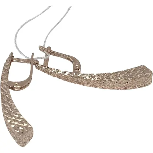 Золотые серьги Favoritum с алмазной гранью. 210086_А