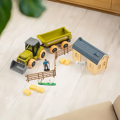 Игровой набор Otamanko Веселый хутор трактор и ферма с овцами и курами - фото 7