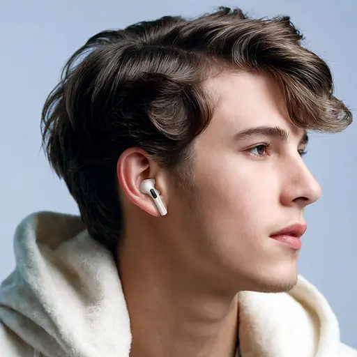 Навушники бездротові Hoco TWS EW72 вакуумні білий - фото 8