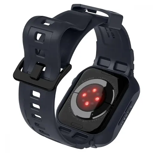 Ремінець Spigen для Apple Watch SE/6/5/4, 44 мм Rugged Armor Pro 2 в 1, Charcoal Gray (ACS00819) - фото 4