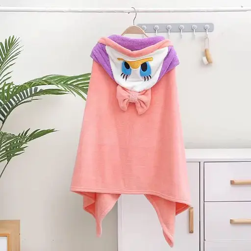 Дитячий рушник - куточок з капюшоном мікрофібра 140*70 см Поночка - фото 1