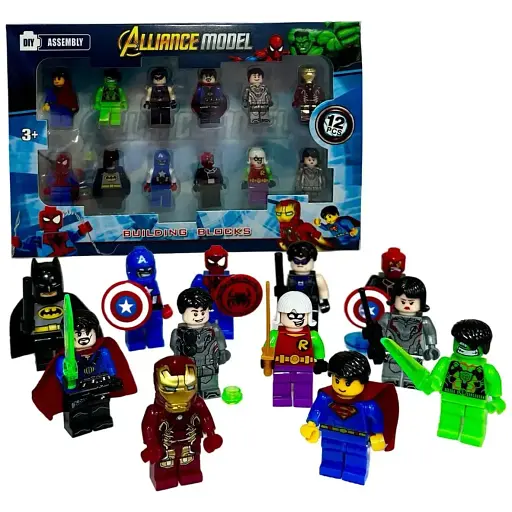 Набор игровых фигурок Мстители с оружием 12 шт. (0304E) - фото 2