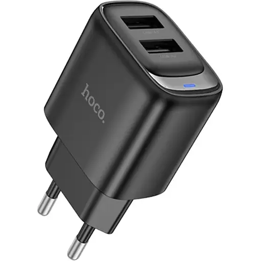Зарядное устройство Hoco C141A 2 USB черный - фото 1